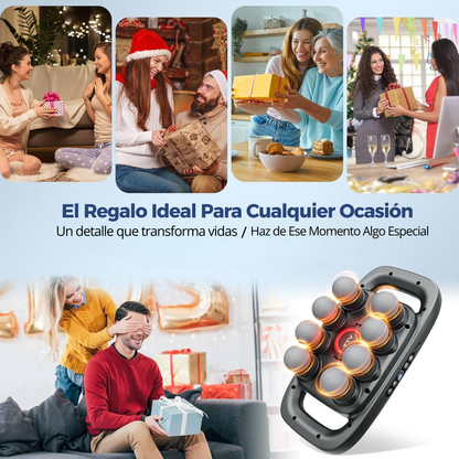 Pistola de Masajes de 8 Cabezales, de Alta Durabilidad y Resistencia